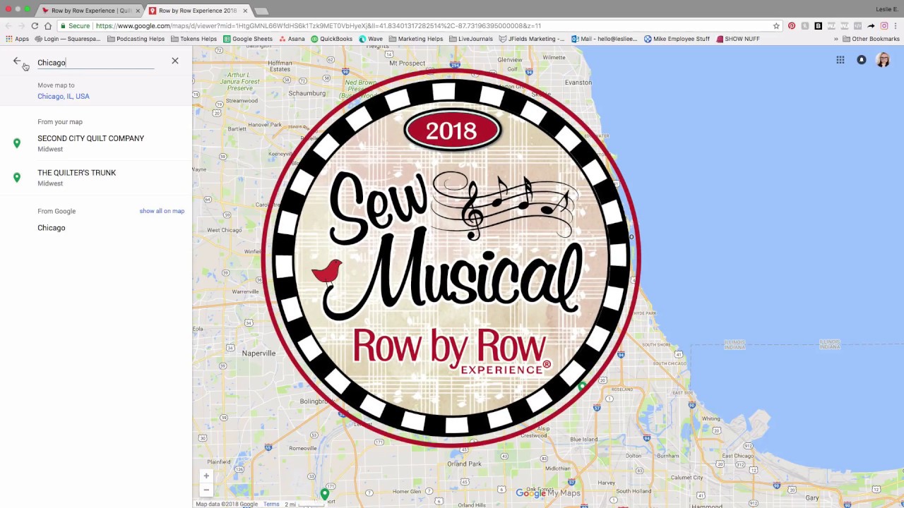 How to Use the Row by Row Google Map