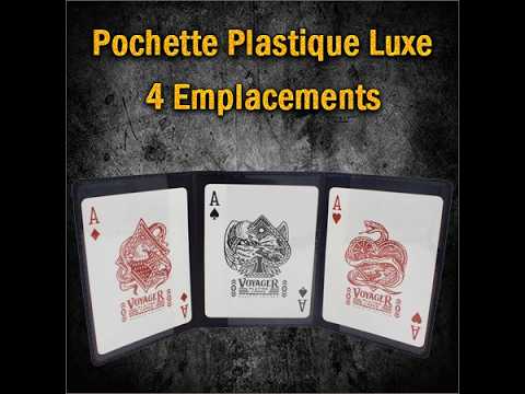 Voir la vidéo de Pochette Plastique Luxe - 4 Emplacements