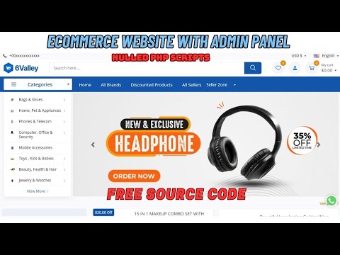 Complete Ecommerce Website With Admin Panel Free Source Code || NULLED PHP SCRIPTS