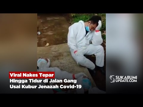 Viral Nakes Tepar Hingga Tidur di Jalan Gang Usai Kubur Jenazah Covid-19