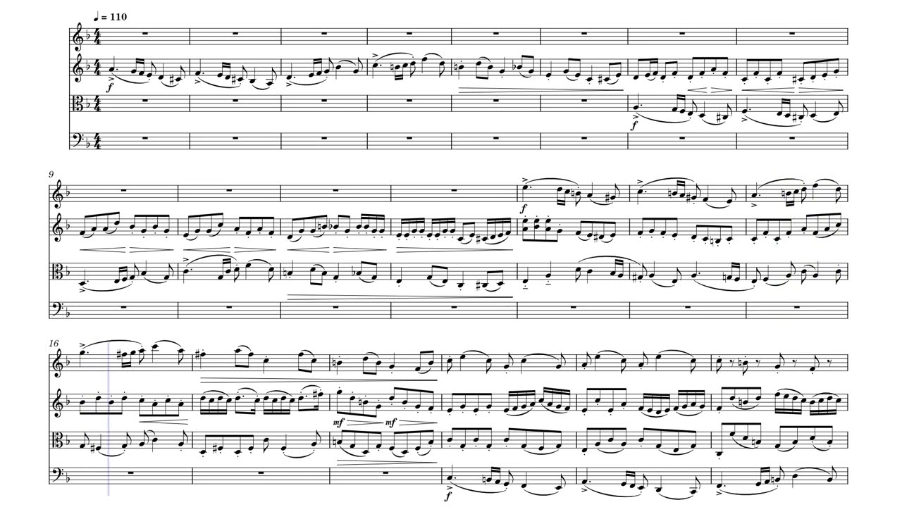 String Quartet No. 1 - Original Composition