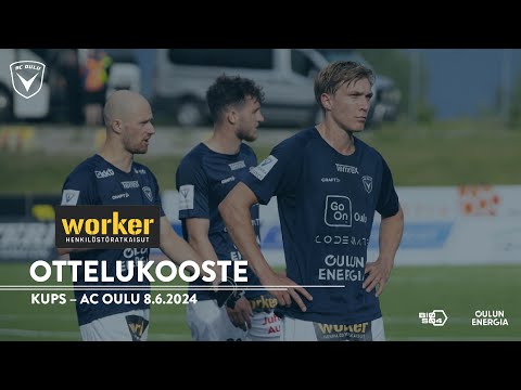 Worker ottelukooste KuPS - AC Oulu 8.6.2024 (Veikkausliiga)