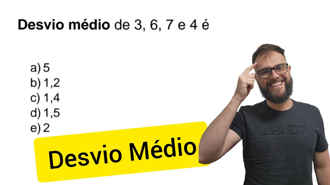 Exercicio de desvio médio! Estatística! #Matemática #Estatística #enem #concursos