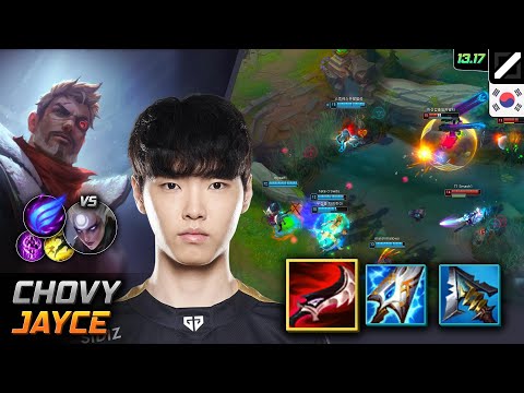 Chovy Jayce Mid Build Duskblade of Draktharr Phase Rush - LOL KR Challenger Patch 13.17