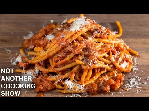 AUTHENTIC BUCATINI ALL' AMATRICIANA