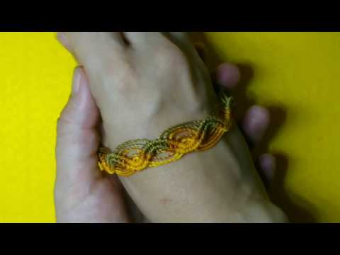 Pulsera macramé zig zag