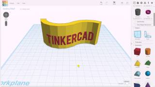 Tinkercad: text on surface