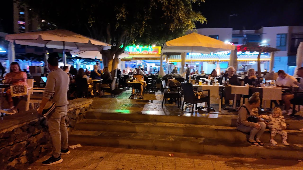 Tenerife - It's A Little Cool This Evening Along The Promenade..Los Cristianos To Playa Las Americas