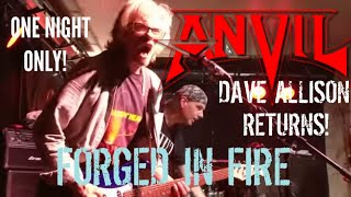 ANVIL - DAVE ALLISON REUNION! FORGED IN FIRE - April 15, 2017 - Red Dog, Peterborough, ON