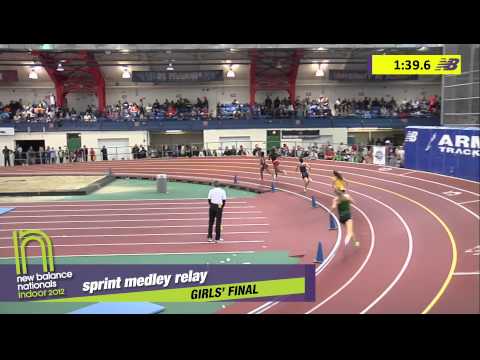 Girls Sprint Medley Section 3 - New Balance Indoor Nationals 2012