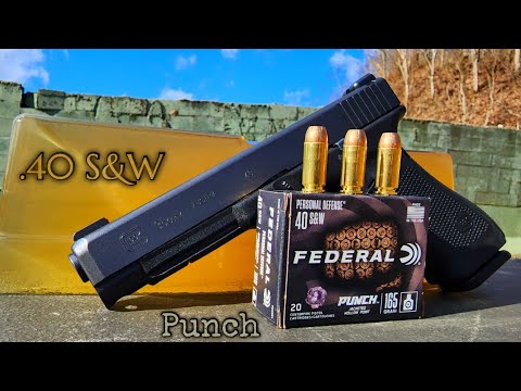 Federal Punch .40S&W 165gr Ballistic Gel Test & Review
