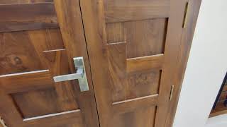 Do not ! problem of fixing single door lock on double doors.