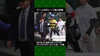 坂井瑠星騎手が矢作芳人厩舎の1番人気ルシュヴァルドールで15着～2026年3月22日阪神競馬10RレグルスS #坂井瑠星 #競馬 #shorts