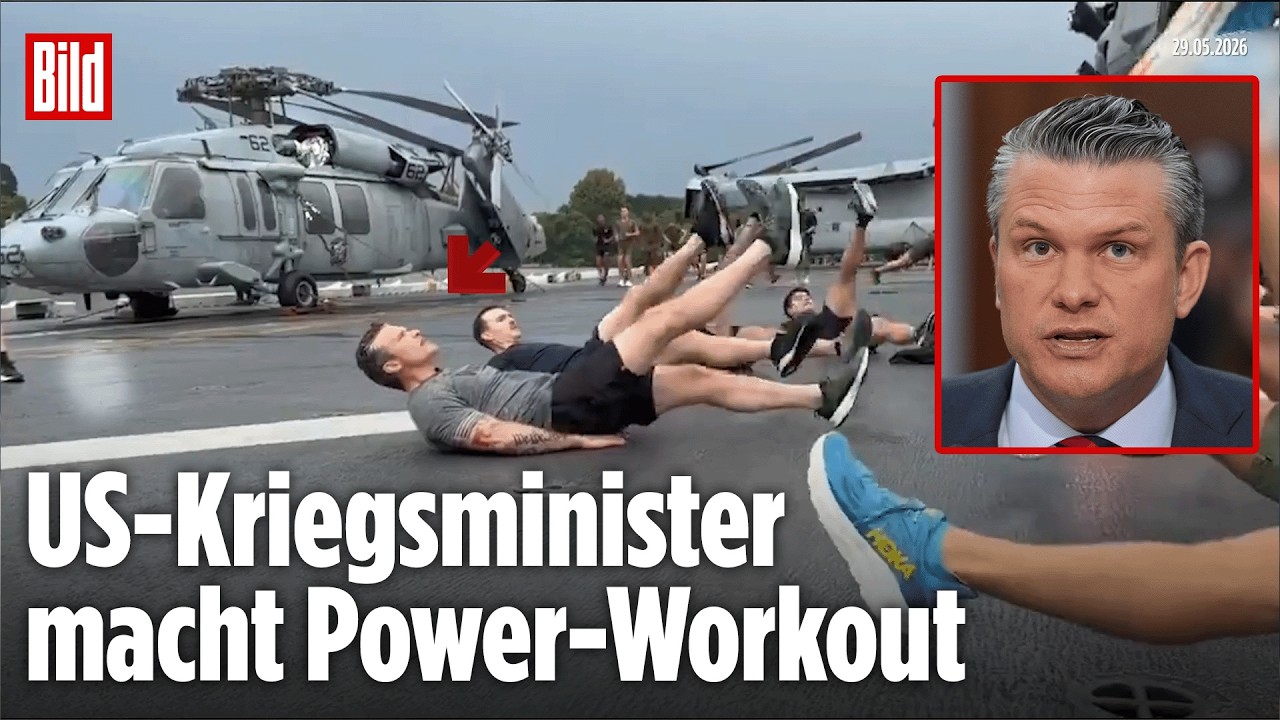 HEGSETH IN KAMPFMONTUR: US-Kriegsminister trainiert mit Marines und sendet Iran-Botschaft