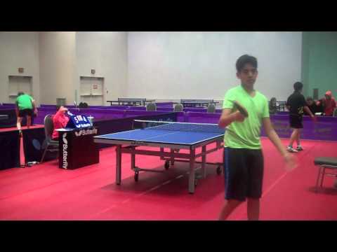 2014 Arnold Table Tennis Challenge Ohio 18 Juniors Final Roger Liu vs Shreyans Bafna  02a