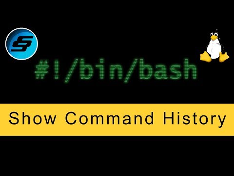Show Command History history Bash Scripting
