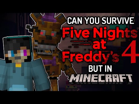Surviving FNAF 4 in Minecraft - Can you make it?