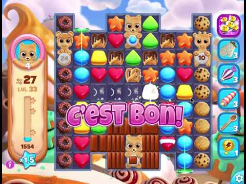 Cookie Jam Blast Level 33 - 3 stars