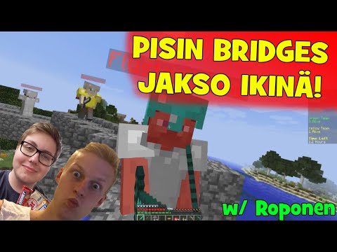 Minecraft Bridges: PISIN BRIDGES JAKSO IKINÄ!! w/ Roponen