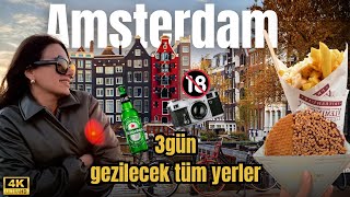  3günde Amsterdam’ın en iyileri gitmeden bunu izle 🇳🇱