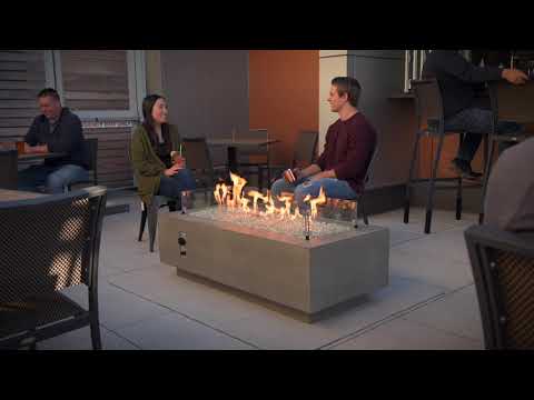 The Outdoor GreatRoom Company Cove 54-Inch Natural Grey Linear Gas Fire Pit Table Overview