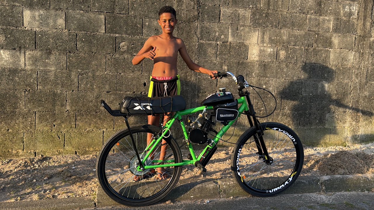 NOVA BIKE MOTORIZADA 80cc DO NIQUINHA DO GRAU