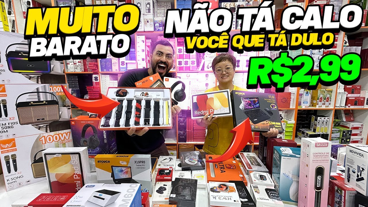 VOLTEI NA MAIOR DISTRIBUIDORA CHINESA DO BRÁS! MAIS DE 2.500 PRODUTOS NOVIDADES “PLA GANHA DINHELO”