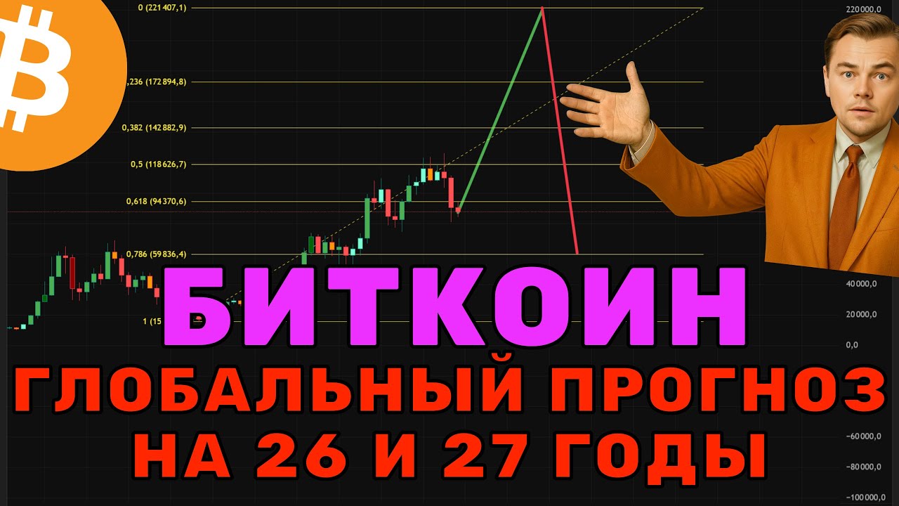 Глобальный прогноз Биткоин на 26 и 27 годы. 
