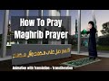How to Pray Maghrib Prayer | Easy to Follow Animation