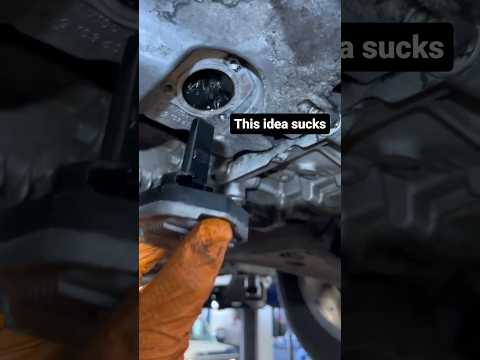 Change engine sensor without draining the oil👍 #brilliant #genius #mechanic #mindblown