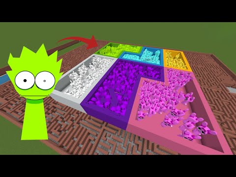 I Summon NEW Incredibox Sprunki in Maze Gmod Minecraft PE Mod!!!