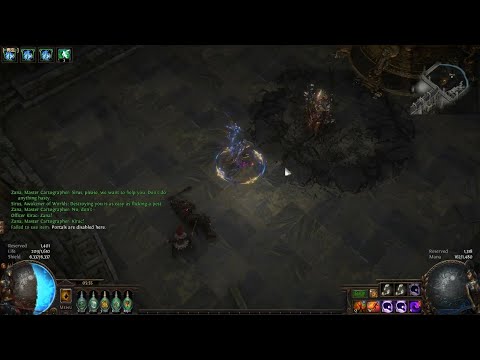 [PoE 3.11] My First Try Sirus, Awakener vs Spellslinger Essence Drain [HARVEST]