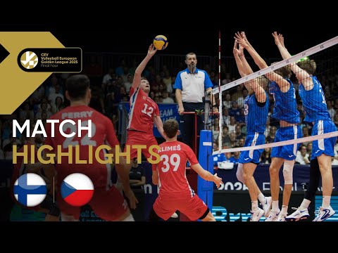 Highlights | Finland vs. Czechia - CEV Volleyball European Golden League 2025  | Men | Gold Medal