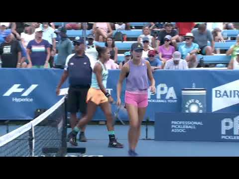 Guaranteed Rate Championships -Womens Doubles Semi Final -A. Waters/L. Waters vs A. Bright/J. Irvine