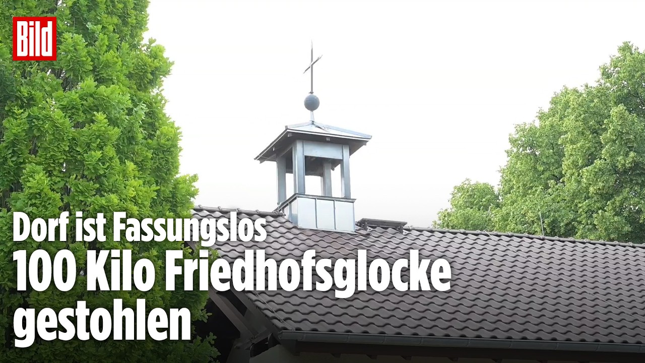 Zum Heulen! Unbekannte klauen 100-Kilo-Friedhofsglocke