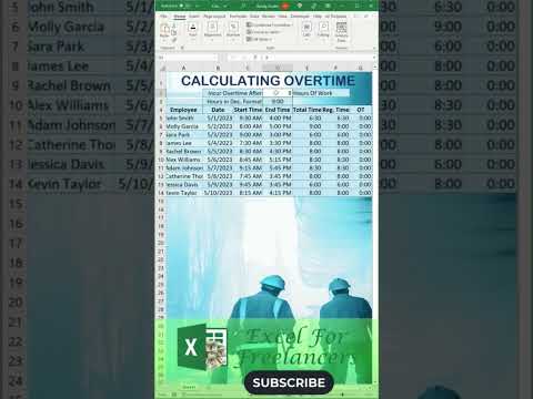 How To Calculate Overtime In Excel SHORTS