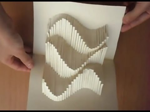 15 Pop Up Amazing Waves Card Tutorial , Origamic Architecture