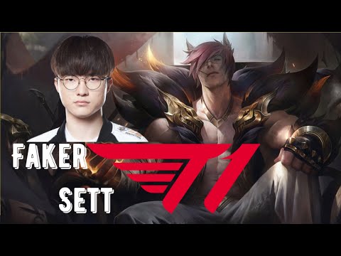 T1 Faker picks Sett vs Syndra - Midlane Matchup