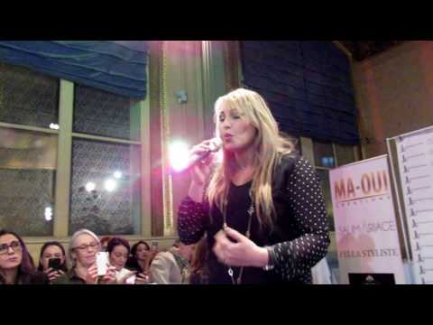 Amel Wahbi at Alger Fashion Week in Paris