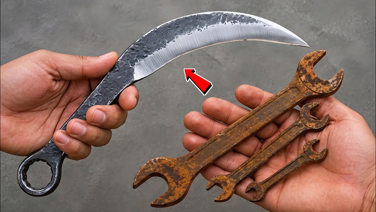 Make A Knife From Wrench 🔧 | Knife Making | Handmade knife | Chaku kaise banaye | Chaku | Knife 