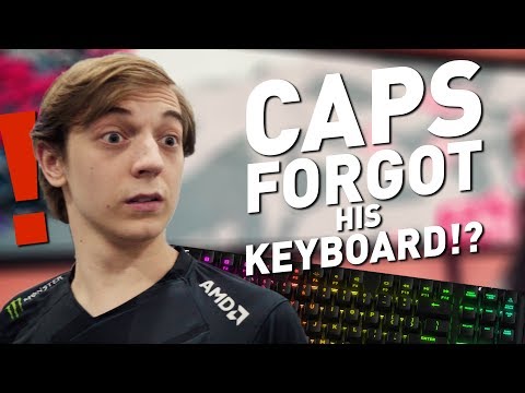 CAPS FORGOT HIS KEYBOARD! - FNATIC LOL & BEST BUY - FNATIC GEAR