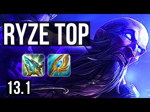 RYZE vs PANTHEON (TOP) | 4/1/9, 1.4M mastery, 600+ games | KR Grandmaster | 13.1