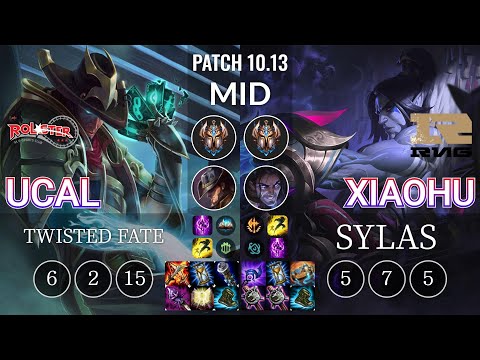 KT Ucal Twisted Fate vs RNG Xiaohu Sylas Mid - KR Patch 10.13