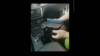 Car universal cup holder with food tray