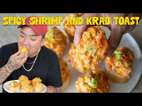 How to Make: Spicy Shrimp and Krab Toast - Sushi Bake on Bread!