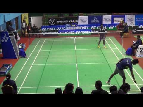 Mohammad salman khan Bangladesh vs Arun kumar India || International Badminton Siries In Nepal
