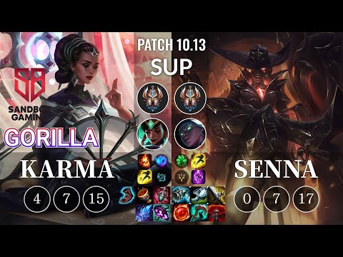 SB GorillA Karma vs Senna Sup - KR Patch 10.13