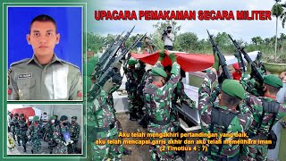 Download lagu Upacara pemakaman secara militer Pratu Rivai Setiawan Silaban mp3
