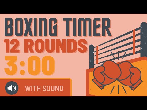 12 Rounds -  Boxing Timer With Music - 3 minute Sessions  - HIIT MMA Workout Interval Training