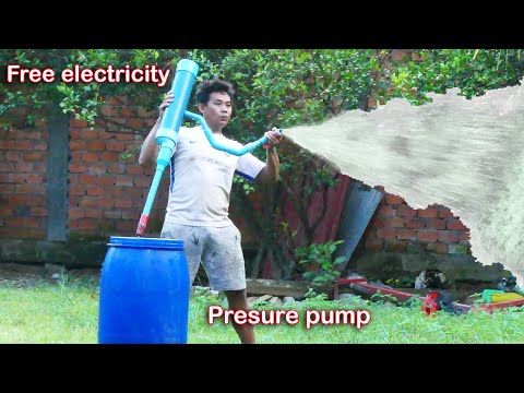 I turn PVC pipe into a water pump no need electric power easy way life hacked at home 4
